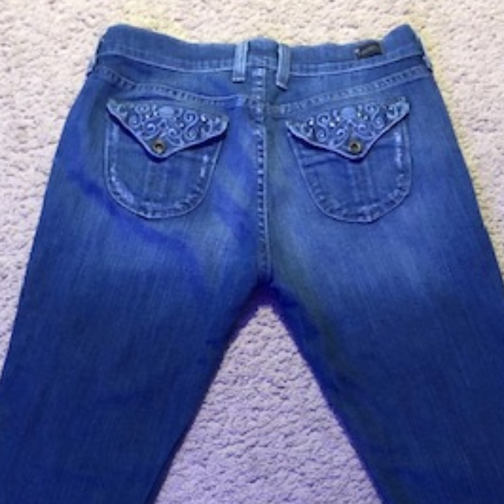 Lucky Brand Size 29 Long Inseam Embroidered Pocket
